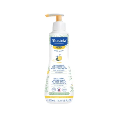 MUSTELA Nourishing Cleansing Gel with Cold Cream for Hair and Body 300ml